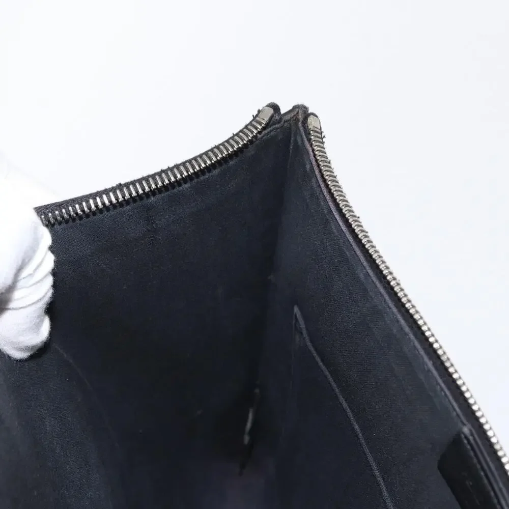 Fendi Leather Karlito Clutch Bag Black